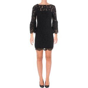 Lauren Ralph Lauren Womens Lace Bell Sleeve Cocktail Dress NEW SIZE 8